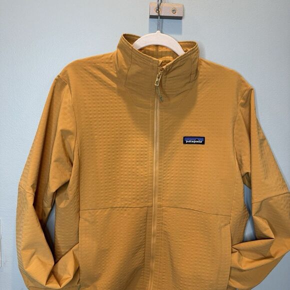 Patagonia Men's Sz Small R-1 Techface Jacket. Pufferfish Gold New - Picture 2 of 8